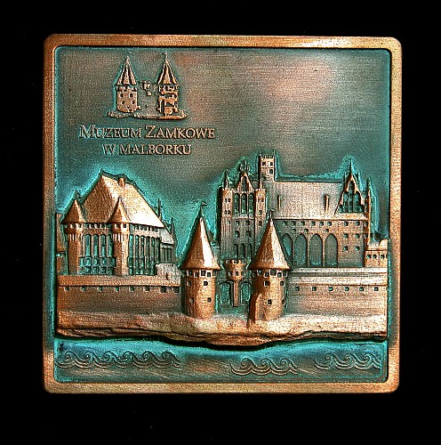 Plaketė "Trakų salos ir Malborkos pilys"
